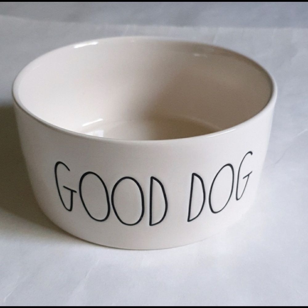 Rae Dunn Ceramic Dog Bowl (GOOD DOG) NEW